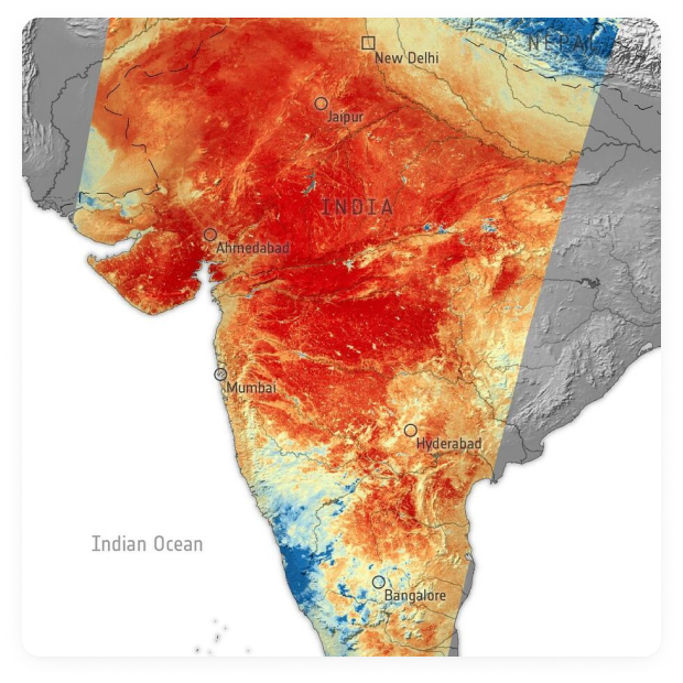 Change detection heatmap